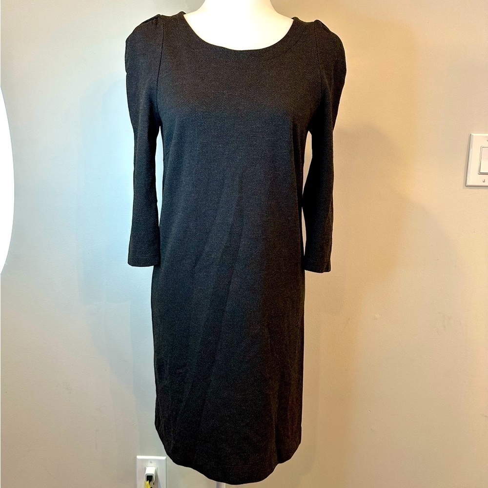 COMPTOIR DES COTONNIERS Women’s Black‎ Stretch Nassera 3/4 Sleeve Dress S